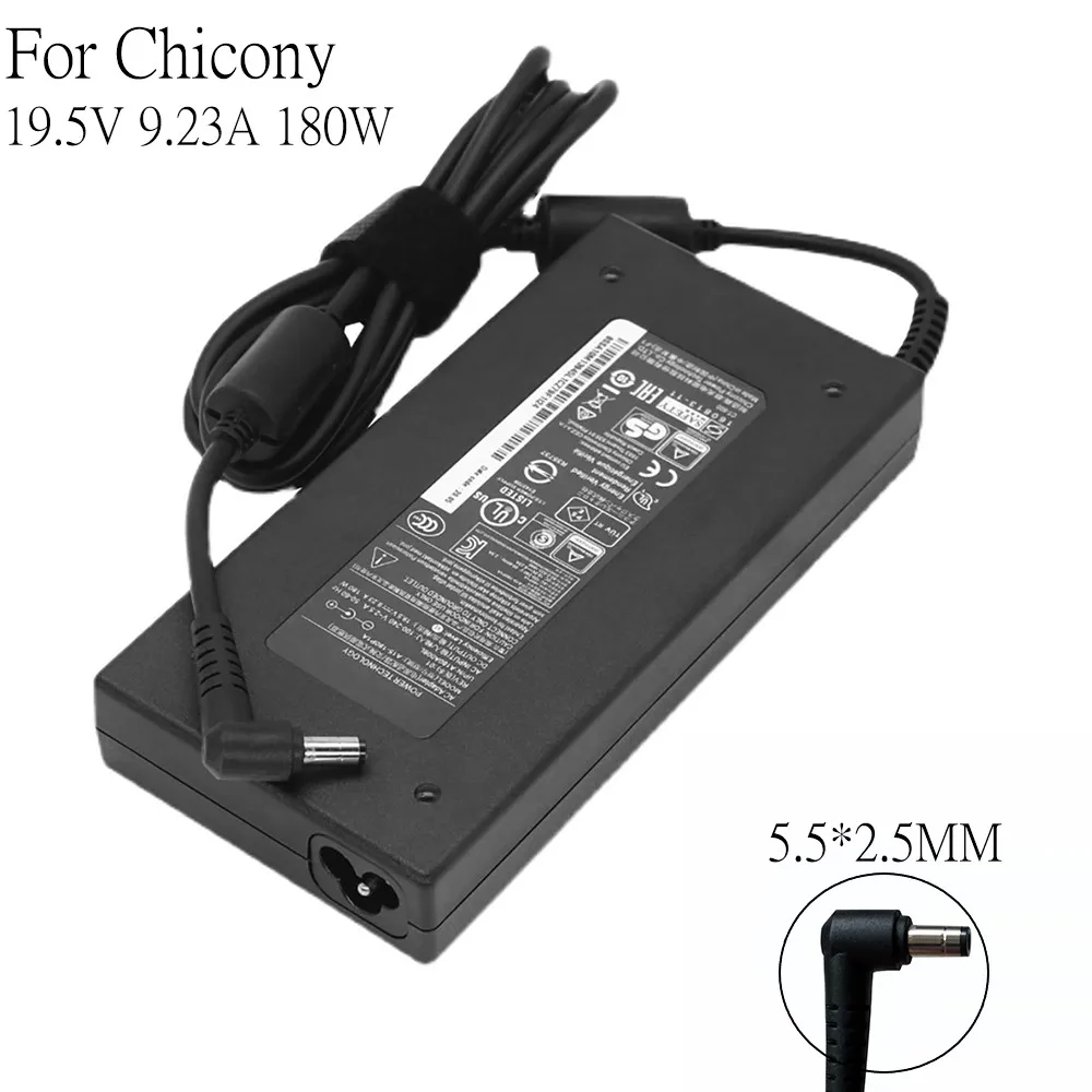 

180W 19.5V 9.23A A15-180P1A Laptop Adapter Charger For CHICONY A17-180P4A ADP-180MB K For MSI GS70 GE62 GS63 GS70 WS60