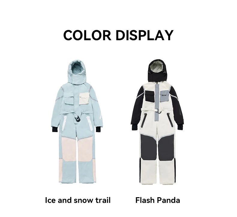 NXYJD Combinaison de ski une pièce en plein air combinaison de ski  d'alpinisme femme salopette chaude épaissie combinaison de ski (Color : D,  Size : Large) : : Mode