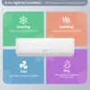 18000BTU Mini Split Air Conditioner& Heater,19 SEER2 208-230V Wall-Mounted Ductless AC Unit Cools Rooms up to 1250 Sq. Ft 5