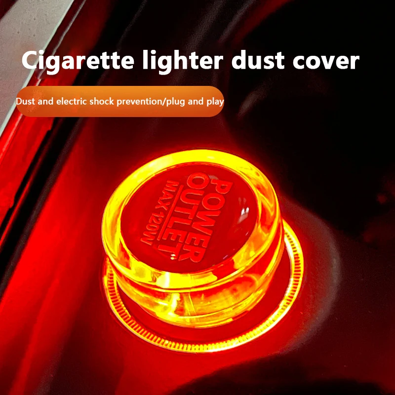 

Car Lighter Plug Cover Dustproof Plug Fire Missile Button Decorations Cap Automotive Vehicles Cigarette Lighter Covers