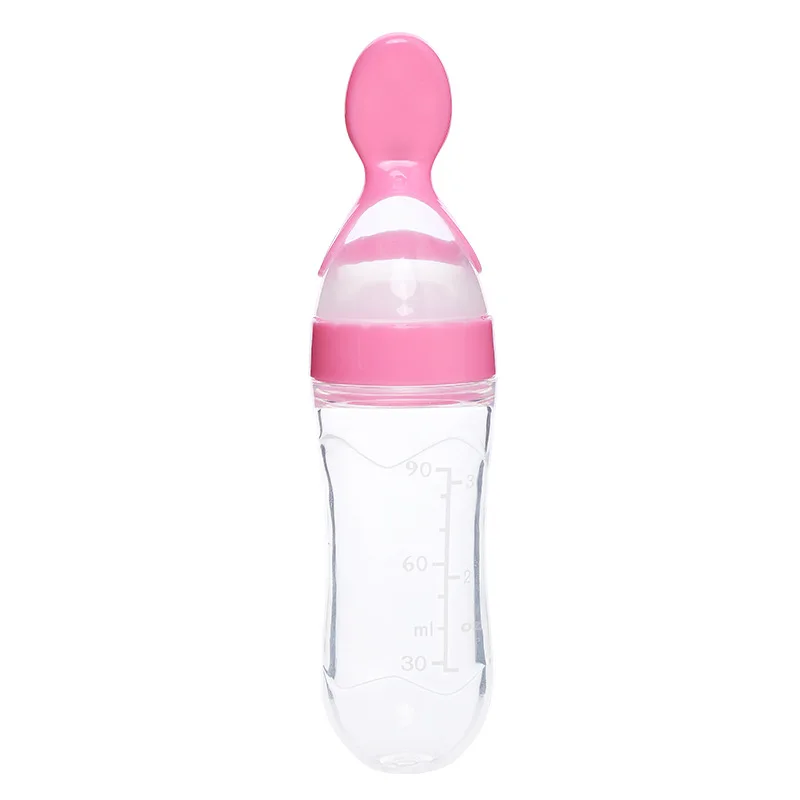 90ML Baby Feeding Bottle Spoon Milk Bottle Baby Training Feeder Food Supplement Food feed Spoon baby gadgets BPA Free