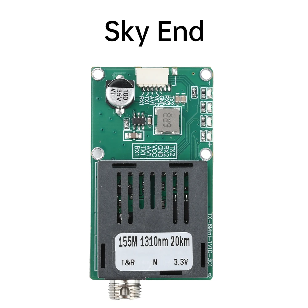 TTL Optisches Transceiver-Modul DC 5,5-26V FC RX/TX/AV/VCC/GND Schnittstelle für Drohnen TTL-zu-Glasfaser-Modul Endgeräte – Detail 1