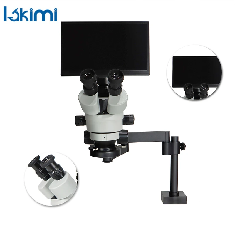 전기 전문 현미경 납땜 삼안 스테레오, 4K HDMI USB 쥬얼리 작동, 디지털 비디오 용접, 골드스미스 휴대폰