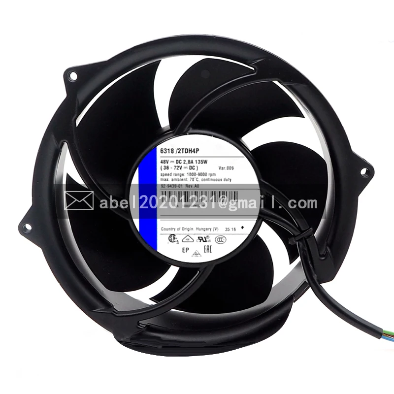 

BRAND NEW 6318/2TDH4P 48V DC 2.8A 135W ORIGINAL COOLING FAN 17251 172*51MM