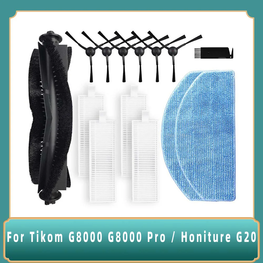 Set Di Accessori Per Robot Aspirapolvere Tikom G8000, G8000 Pro Honiture G20 G20 Pro Laresar Evol 3 3s Pezzi Di Ricambio 1 Spazzola A~p178316438