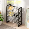 Simple Shoe Rack Hallway Shoe Rack Easy To Assemble Shoes Racks Trapezoidal Living Room Space Saving Shoes Shelf Room Balcony 3