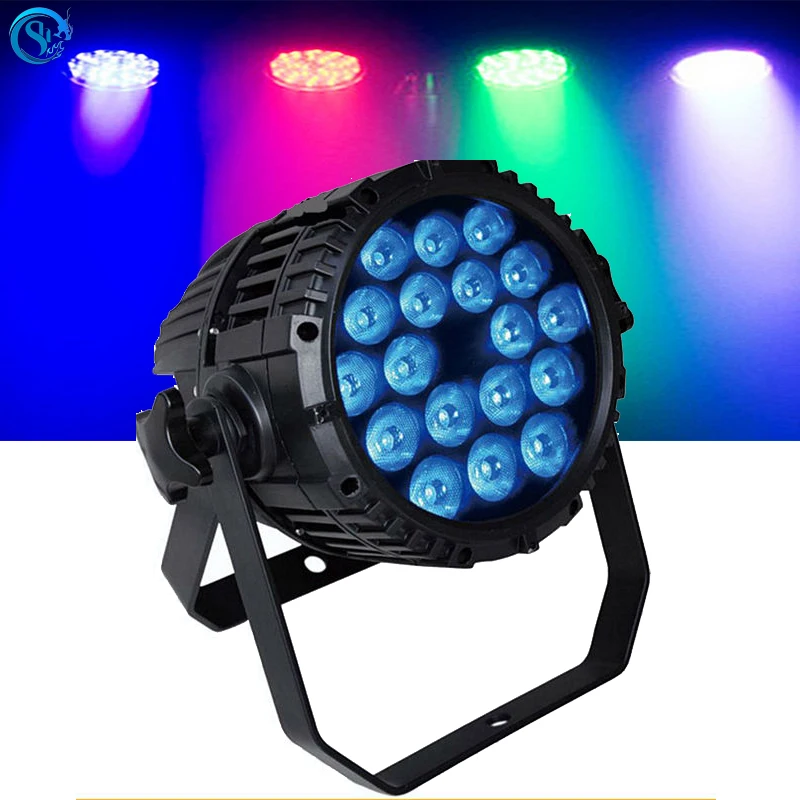 Outdoor Waterproof Professional Equipment 18x10w RGBW Full Colorful Led 4 In 1  Par Light DMX Control For Wedding Disco Party