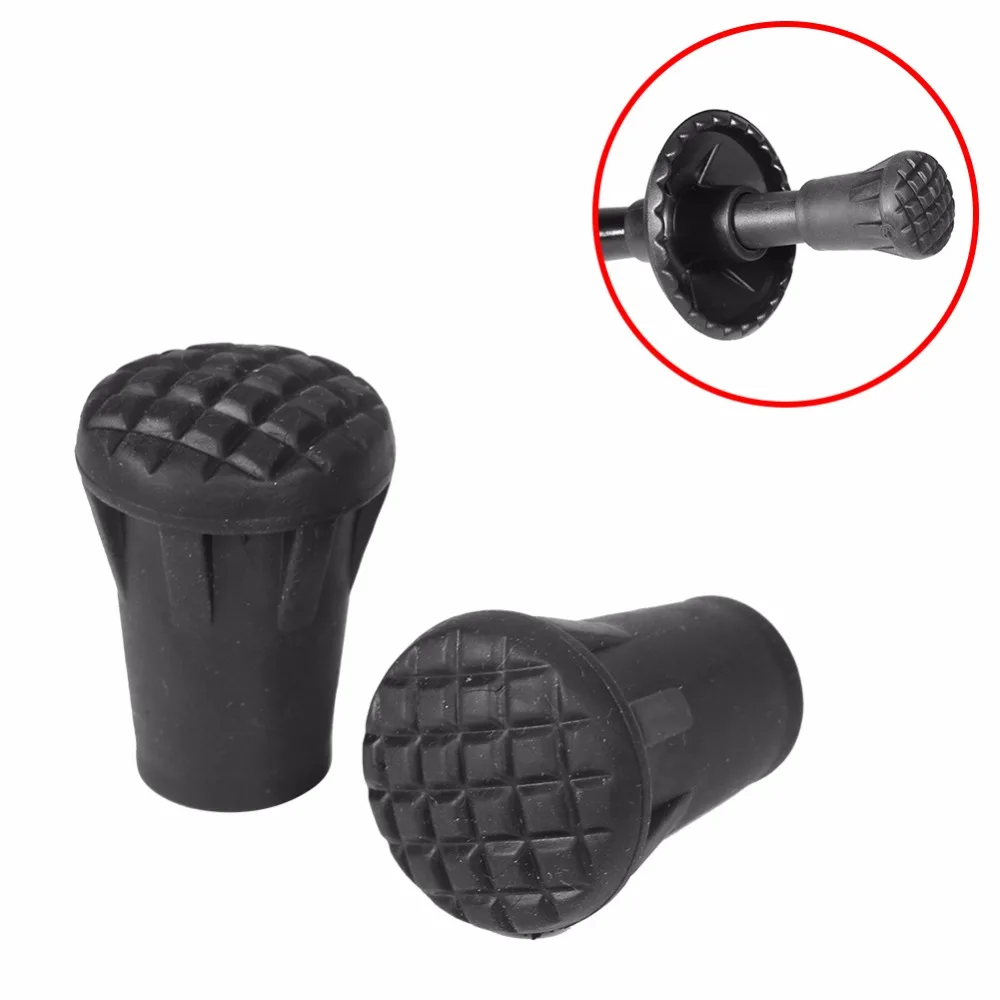 6Pcs Pole Rubber Tip 33mm Walking Stick Tips End Caps Nordic Walk Stick Cane Cover Protector Replacement 2