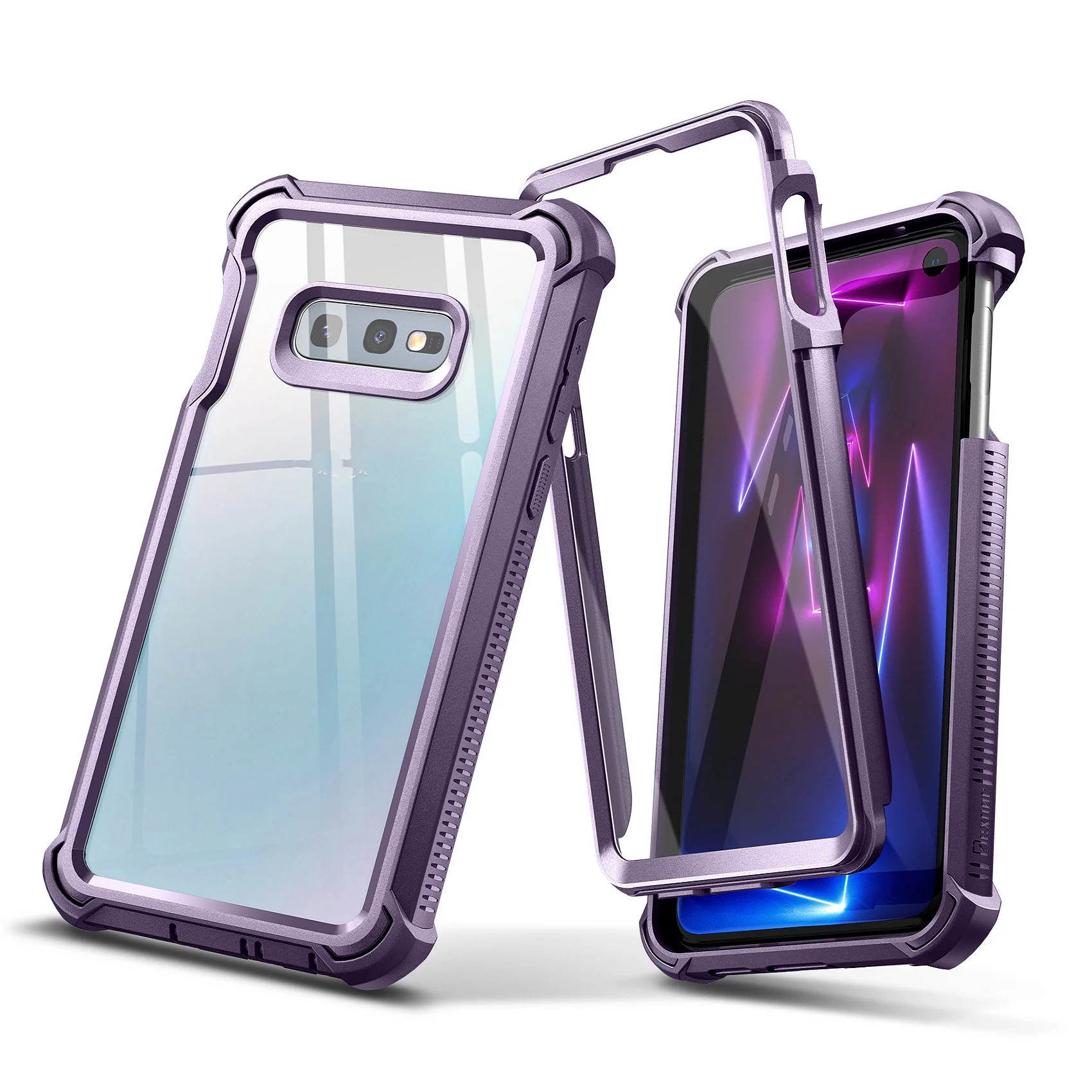 Clear Rugged Full-Body Protective Shockproof Bumper Cover Case