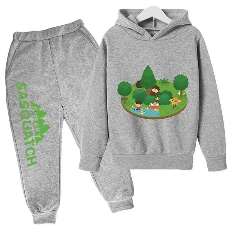 thumbnail image 1 of 2024 Nueva ropa para niños, conjunto de sudadera con capucha y pantalón, zapatillas deportivas, ropa deportiva para niños y niñas, otoño y primavera, 2 piezas, ropa para niñas pequeñas, 1 of 5
