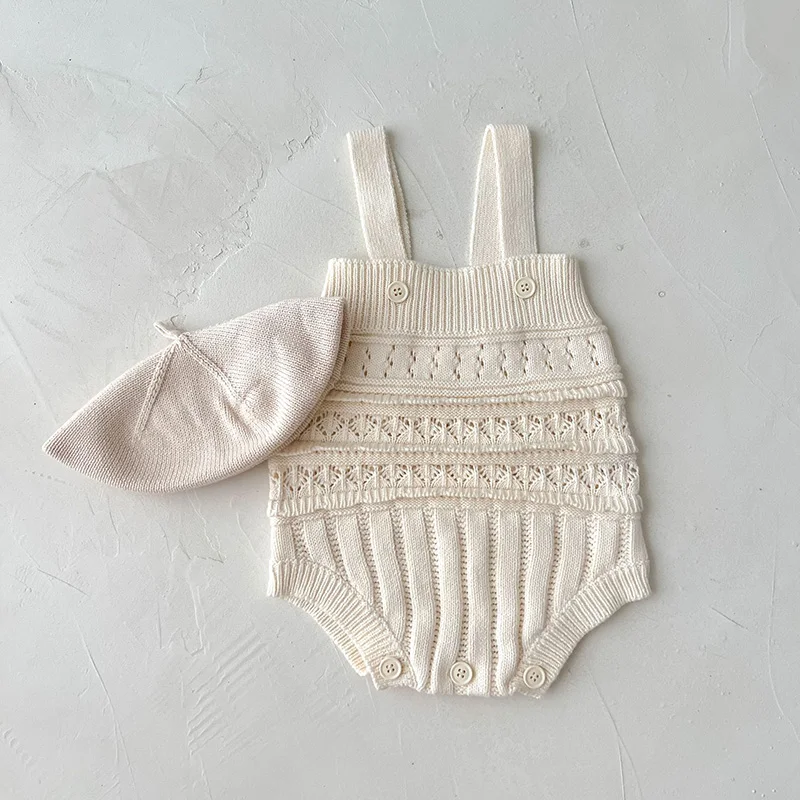 Baby Romper New Korean Style Infant Baby Girls Knitting Clothes Suit Spring Autumn Baby Rompers Girls Dress Kids Sweater
