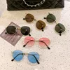 KLASSNUM Women's Sunglasses Small Round Frame Sun Glasses Retro Shades UV400 Protection Color Lens Men Black Green Eyepeice 2025 3