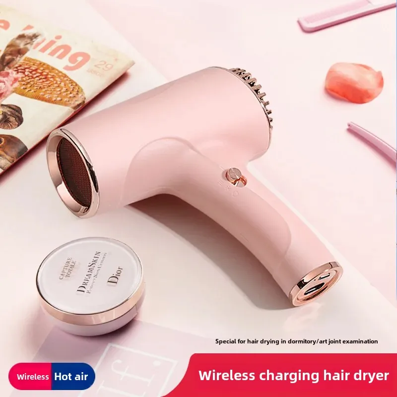 Portable Wireless High Power Hair Dryer Quick Drying Negative Ion Hair Protection Warm Cold Blow Dryer For Home Use,hair dryer,portable hair dryer