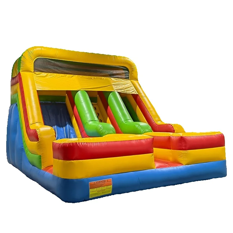 

Outdoor Kids Water Park Big Classic Jumpers Bouncers Slides Inflatable Castle With Slide For Sale