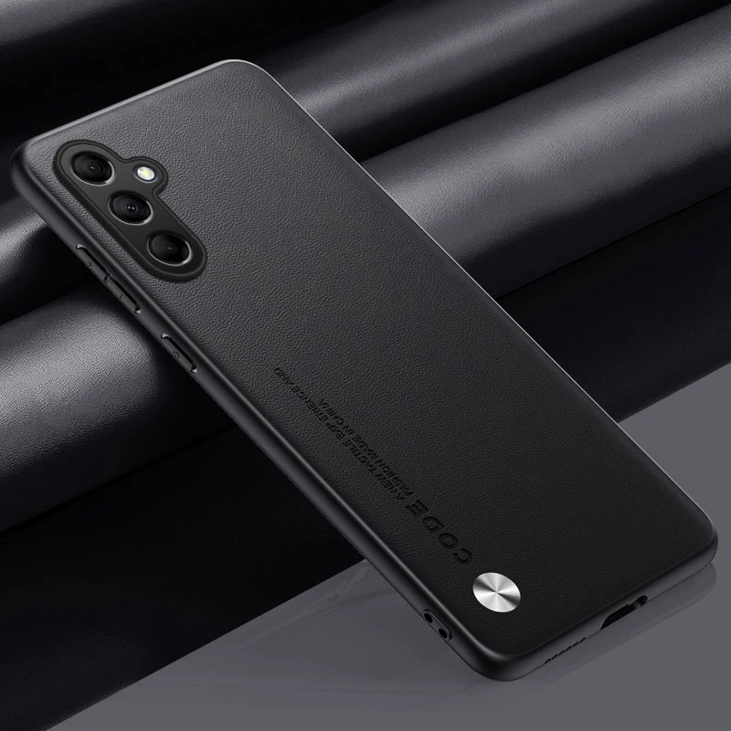 Matte PU Leather Silicone Slim Full Protection Phone Case