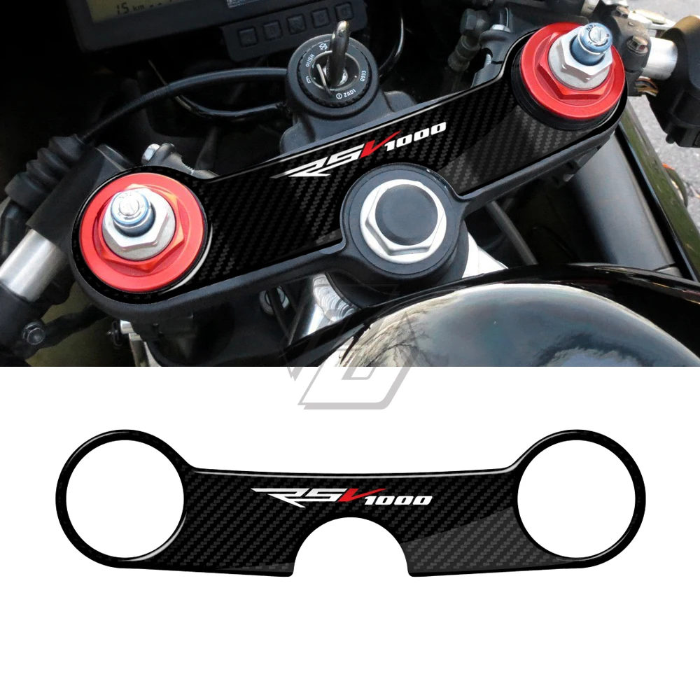 For Aprilia RSV1000 and FALCO 3D Carbon Fiber Triple Tree Yoke Cover Protector Tank Pad