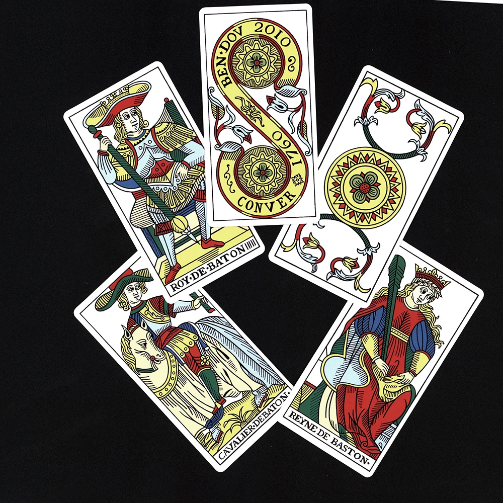 Tarot Cards with Guide Book.Tarot De Marseille.tarot Cards for Beginners.Fate Divination.Divination Tarot Cards 5