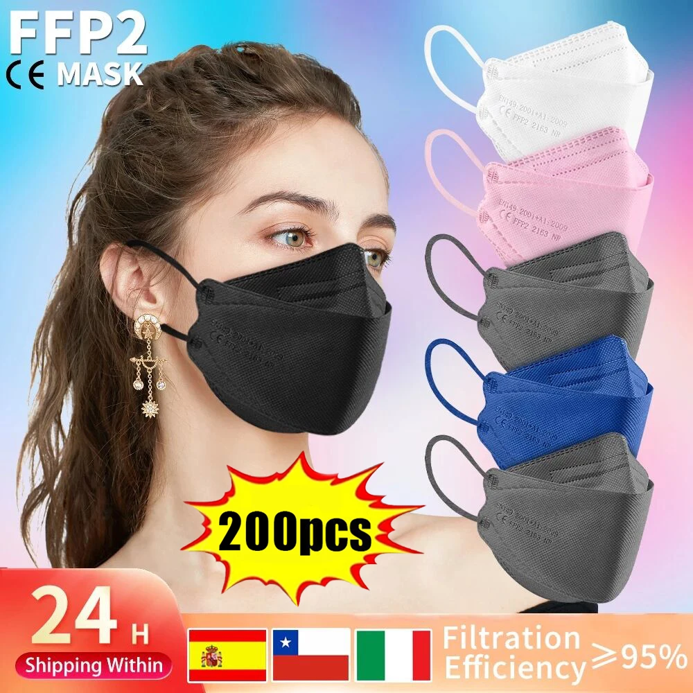 Маска ffp2 многоразовая с фильтром дыхания, 10-200 шт.