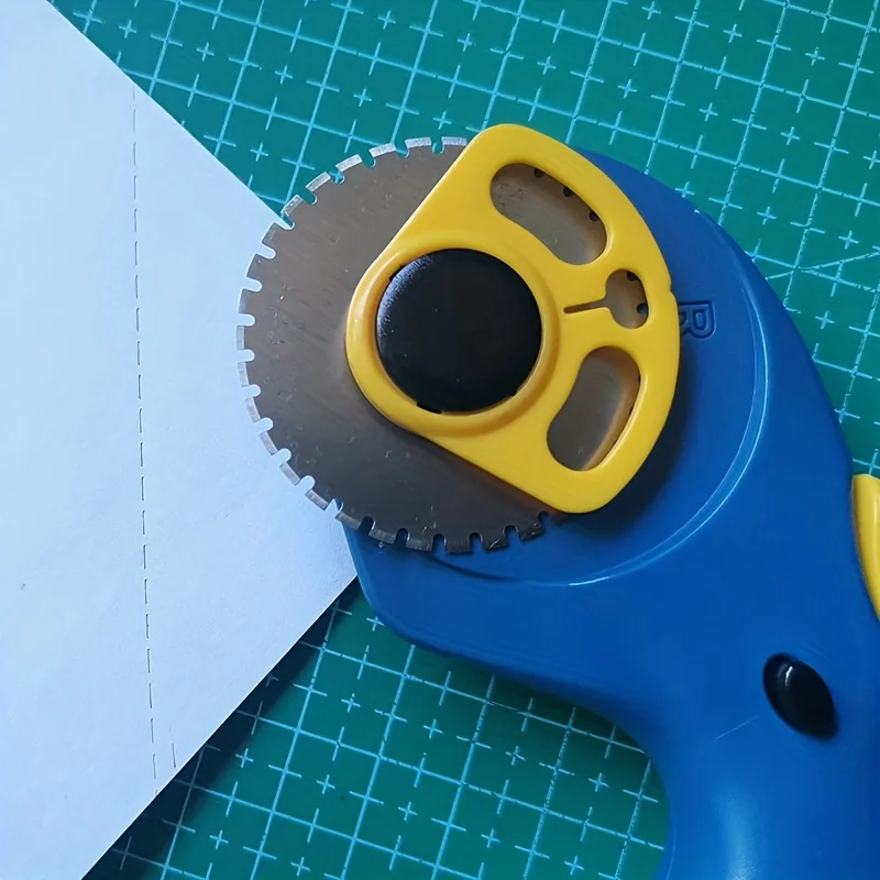 R45x8mm 로터리 커터 블레이드 대체 스킵 웨이브 블레이드 가죽 패브릭 절단 도구 DIY 패치 워크 쉬운 찢어짐 티켓 액세서리