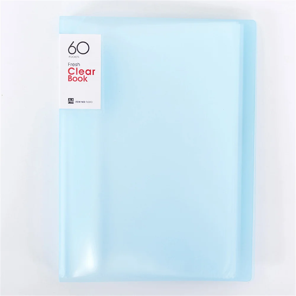 A4 Optional Data Storage Book Student Data Sheet Music Test Paper Storage Folder 20/30/40/60/80/100 Pages School Office Supplies file folders