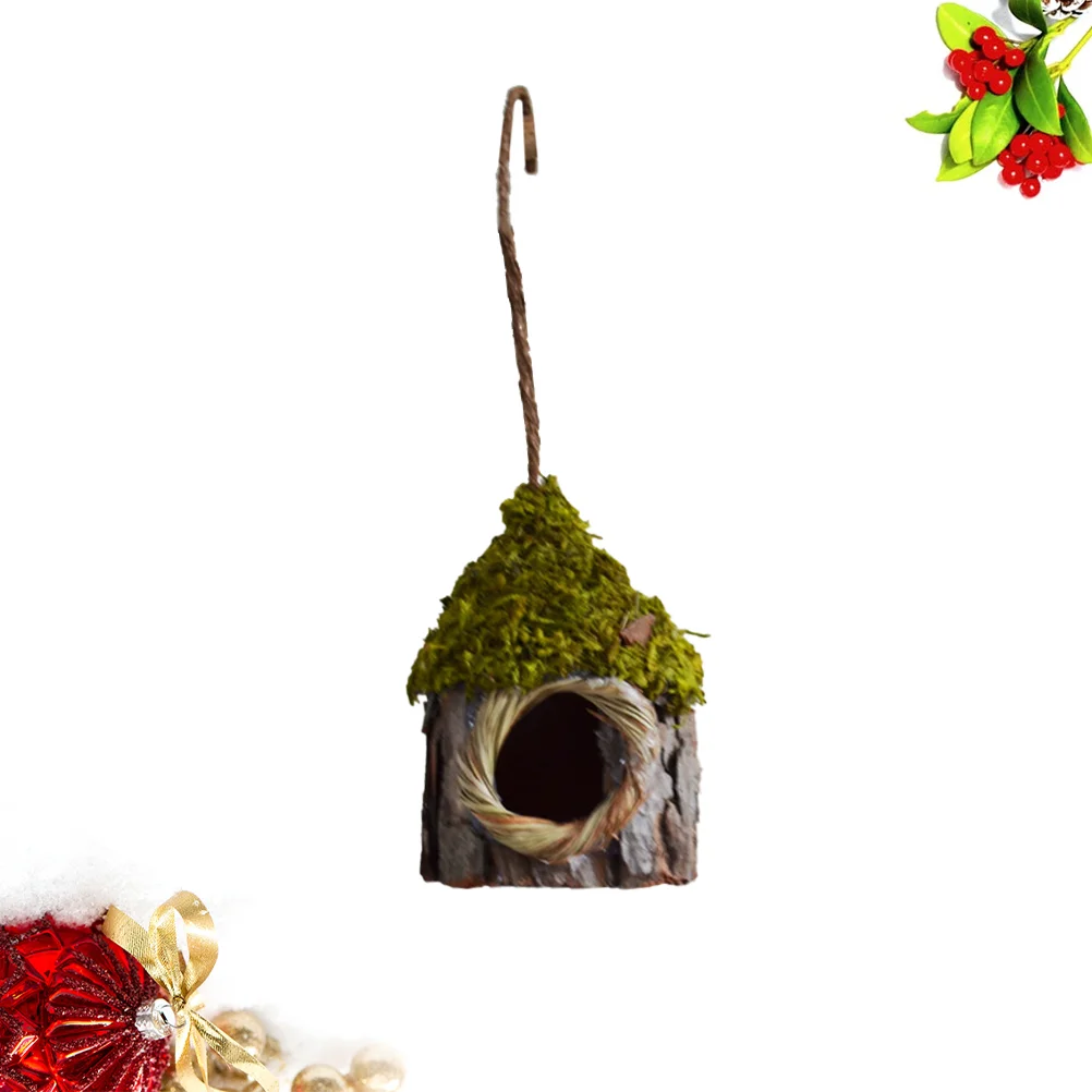 

Plant Decor Imitation Bird Nest Ornament Household Garden Decoration Log Handmade Home