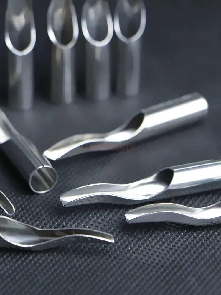 Stainless steel tattoo needle mouth set, non disposable tattoo machine specific auxiliary supplies