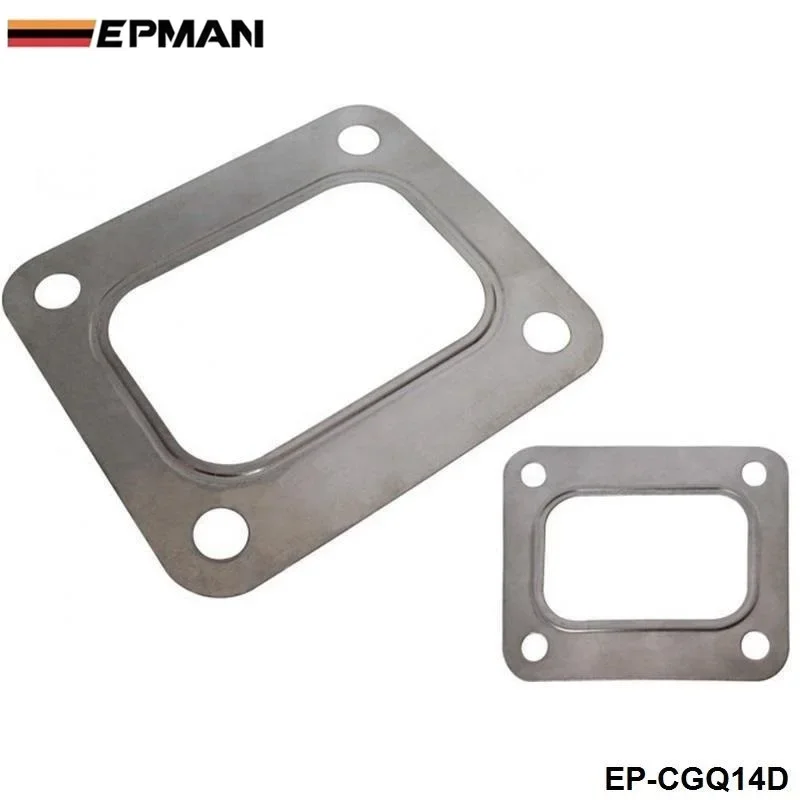 EPMAN 10PCS/LOT T4 Turbo Flange Gasket 4 Bolt 304 T04E T66 T70 GT35 GT40 Exhaust Inlet Outlet EP-CGQ14D