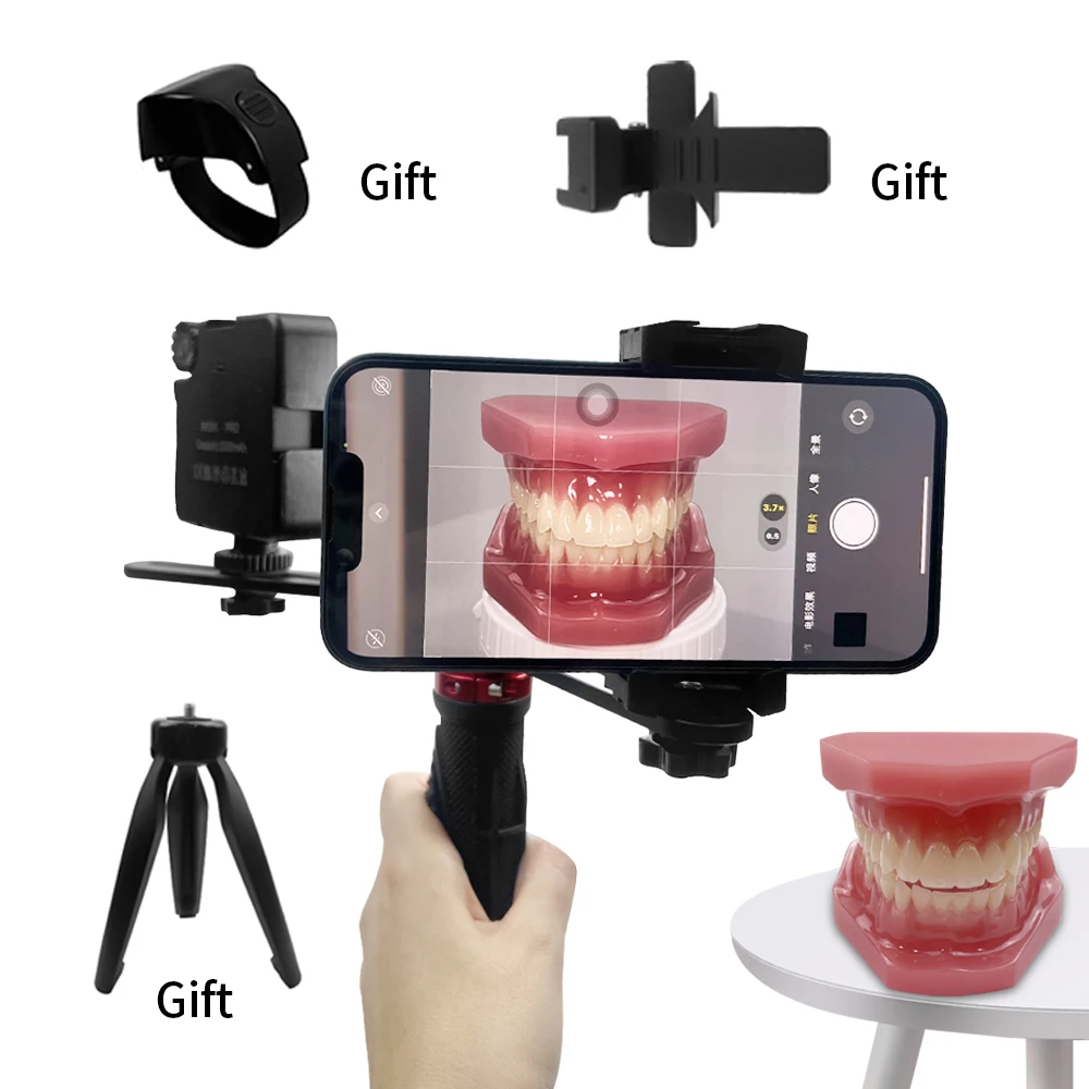 Lumière LED de photographie mobile dentaire, Bluetooth, photo intra-orale, lampe de poche vidéo, éclairage pour dentiste, équipement de lampe de traitement