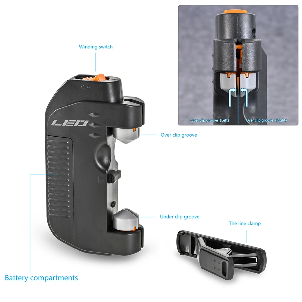 Electric Knotter Fishing Tools ABS Automatic Knotting Machine Fish Leader Line Twisters Professional Fishing Line Tool