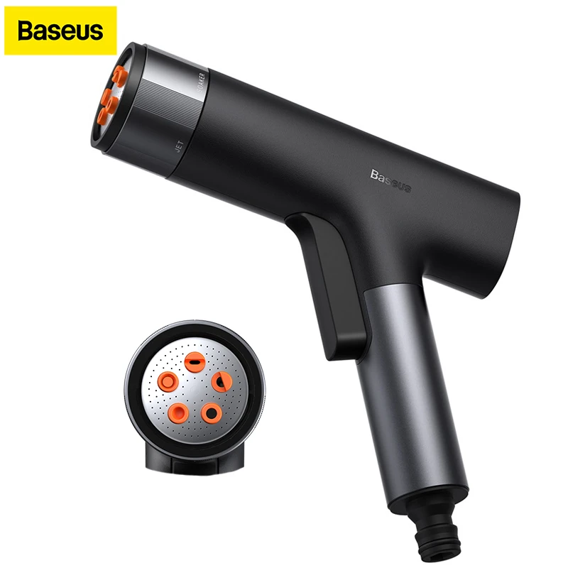 Baseus GF4 Horticulture Watering Spray Nozzle Water Gun Hose Nozzle Car Washer Garden Watering Cleaning Tool Multi-Function