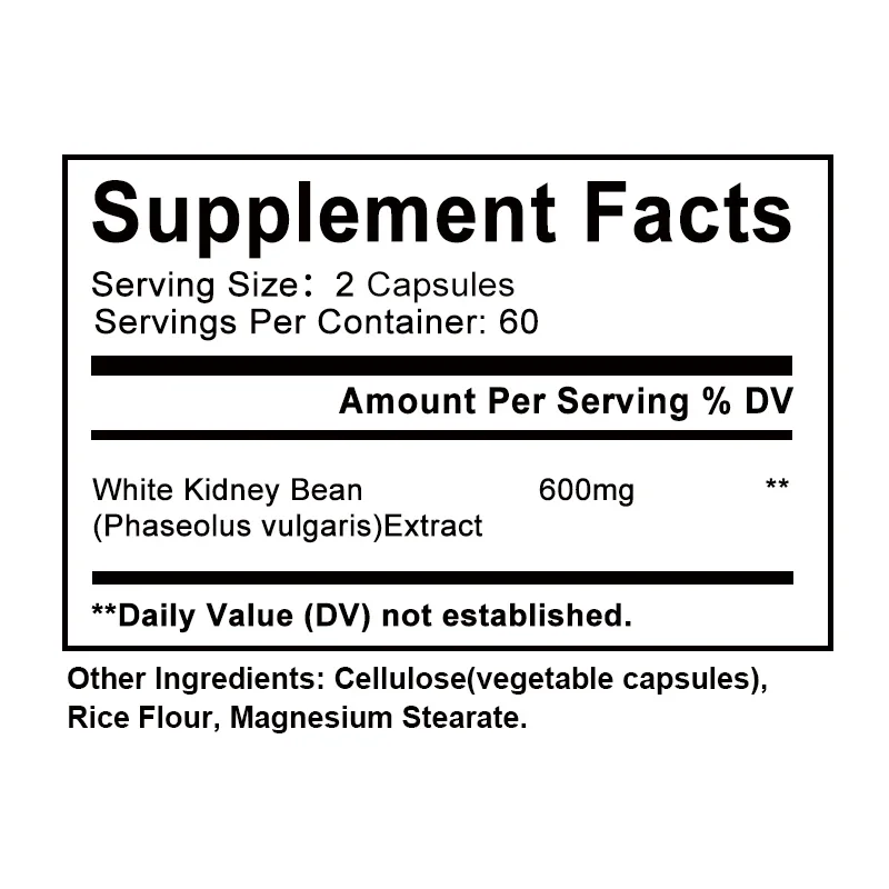 Natural White Kidney Bean Extract - Trapping Carbohydrates 100% Pure Carb Blocker - Image 2