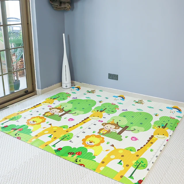 200x180cm Foldable Cartoon Baby Play Mat XPE Puzzle Children Mat Baby Climbing Pad Kids Rug Baby Games Mats Children Room  Toys 4