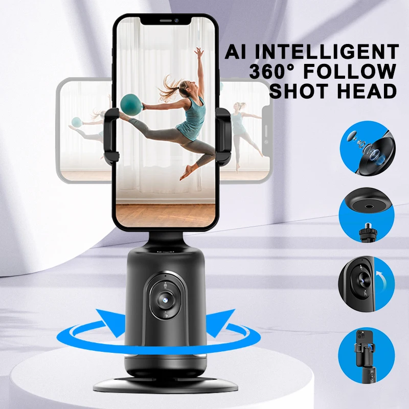

Q01 Gimbal Stabilizer for Smartphone Intelligent Face Recognition Head Shooting Tripe Anti-shake Holder Automatic Selfie Stick