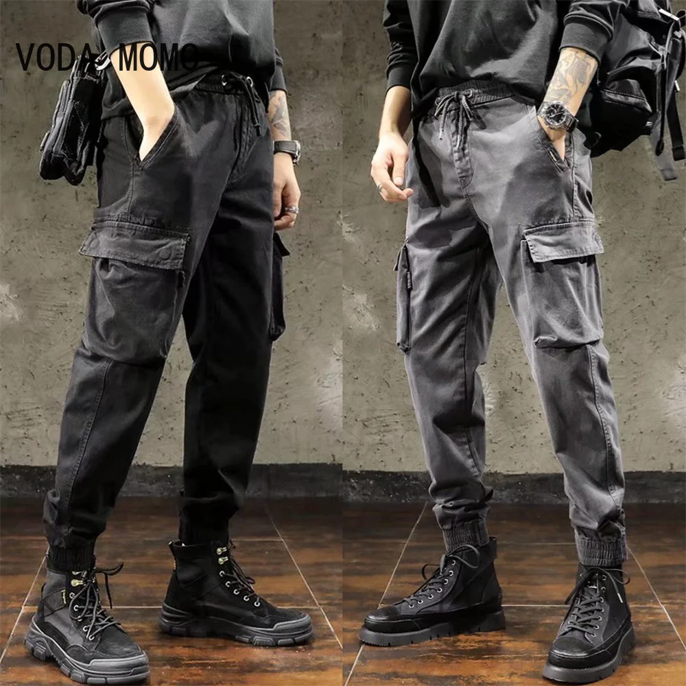 

Hidden Black Warrior Mens Cargo Pants Harajuku Fashion Skinny Streetwear Casual Tactical Pant Paratrooper Functional Men Joggers