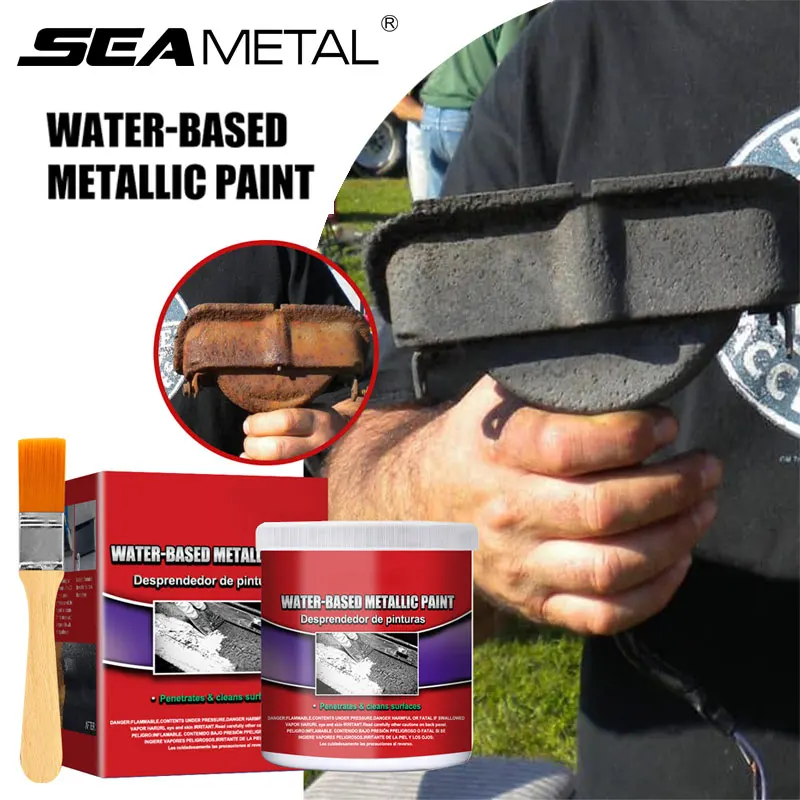 SEAMETAL 100ml Car Anti-Rust Chassis Rust Converter Water-Based Primer Metal Surface Deruster Long Lasting Rust Removal Agent