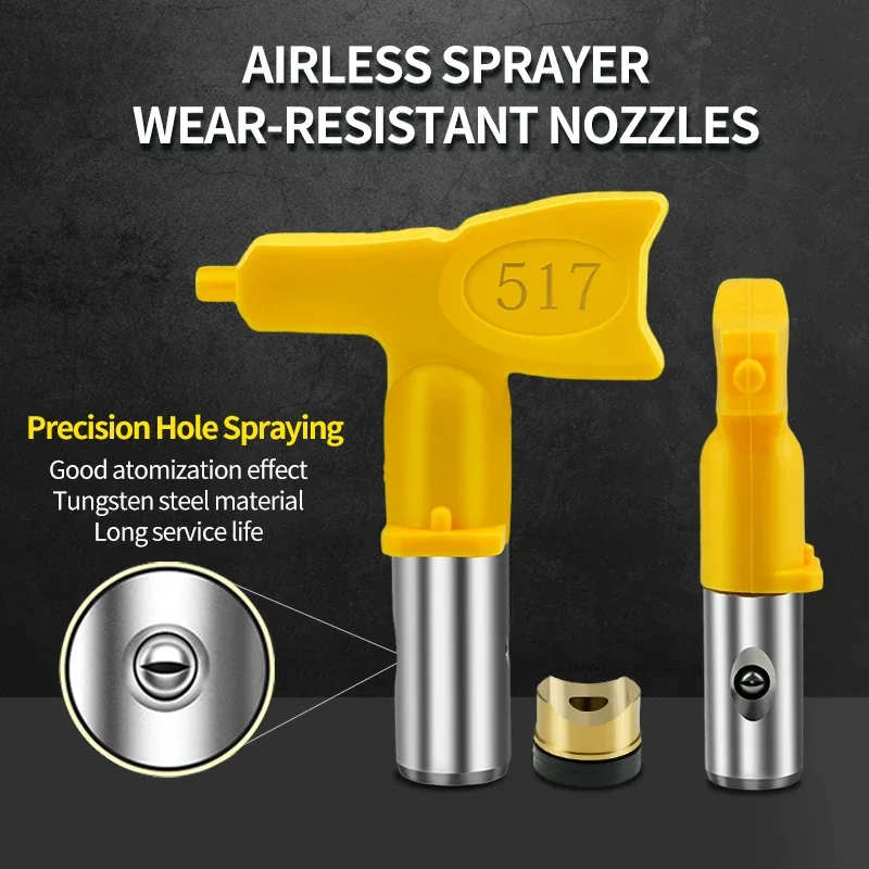 Low Pressure 1-6 Series Airless Tips Nozzle Titan Wagner Airless Paint Spray Sprayer Pating Tools Paint Spray Guns
