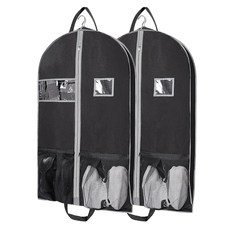 

Non-woven Dust Bag Zipper Suit Storage Portable Dust Jacket
