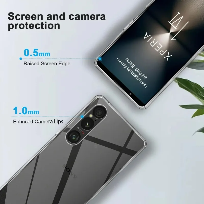 Ultra Thin Clear Soft TPU Phone Case - Transparent Silicone Back Cover Coque