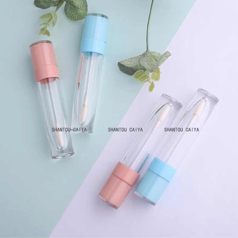 

10/60/100pcs 8ml Yellow Blue White Round Empty Lip Gloss Wand Tube DIY Cosmetic Container Clear Liquid Lipstick Bottle
