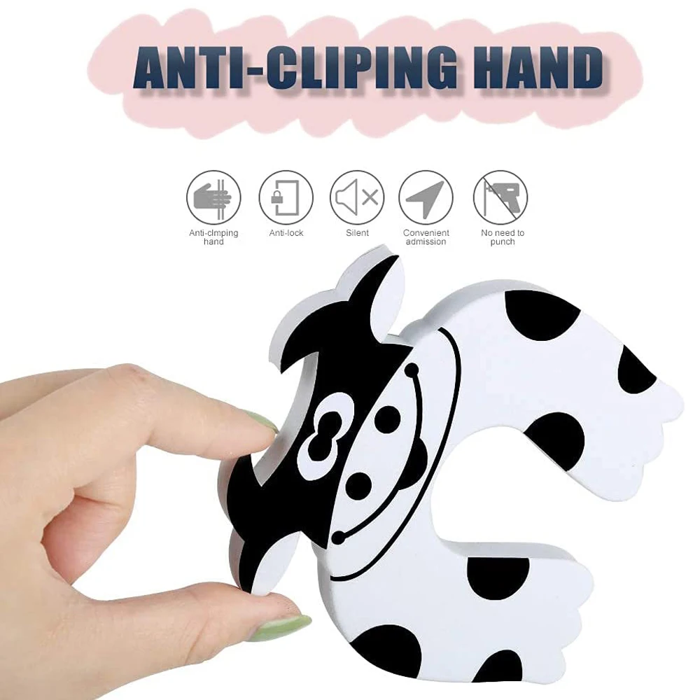 Finger Pinch Guard Door Stopper EVA C Shape Protection Baby Safety Foam Door Clamp 8Pcs