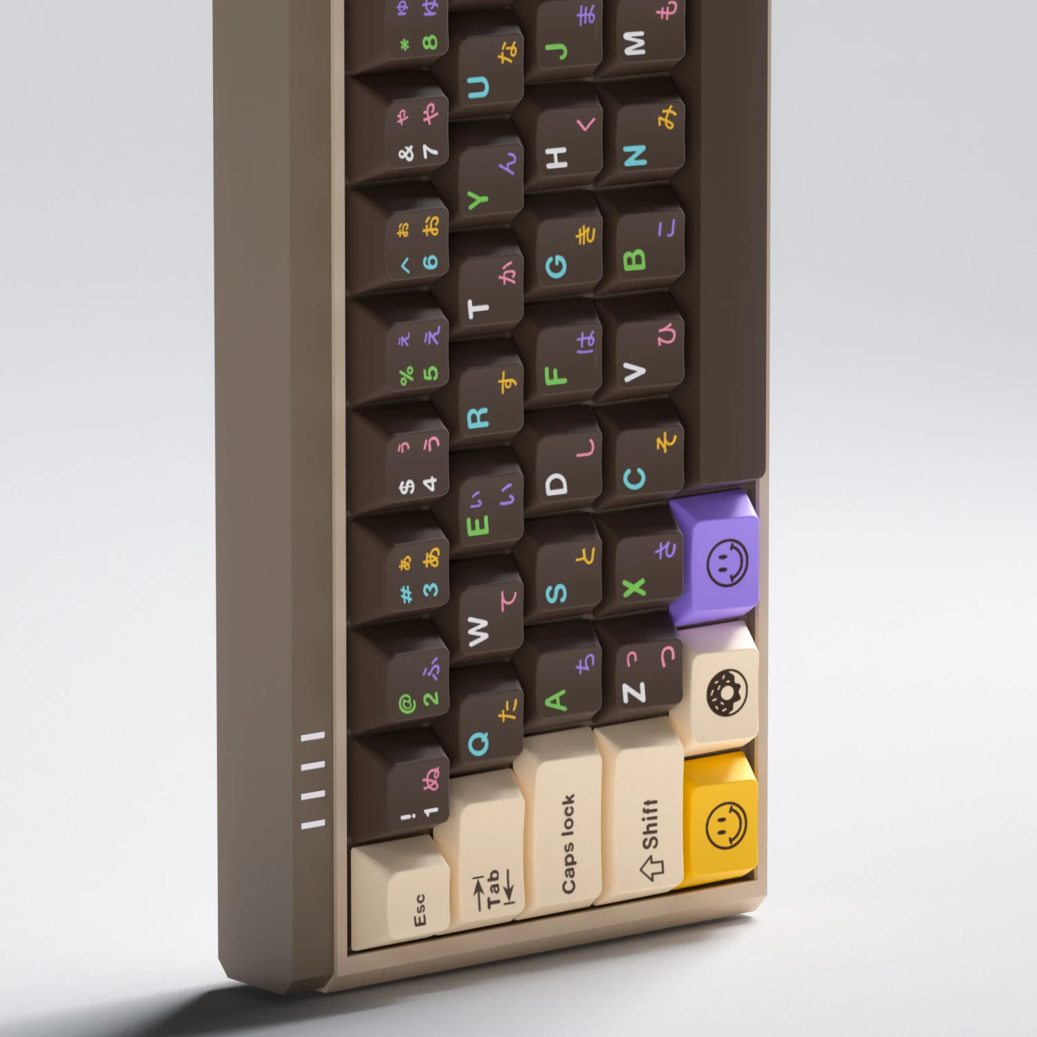 PBT Keycaps para teclado mecânico, Donut Pattern,
