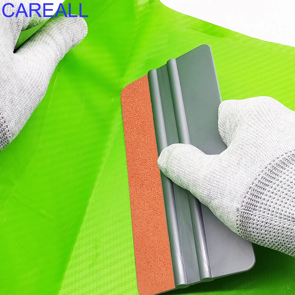 6 inch Suede Felt Squeegee Car Vinyl Wrap Carbon Film Sticker Decal Wallpaper Applicator Window Tint Tool Wiper Scraper CAREALL car wrapping tools,vinyl squeegee,window tinting squeegee,automotive film tools,window tint squeegee