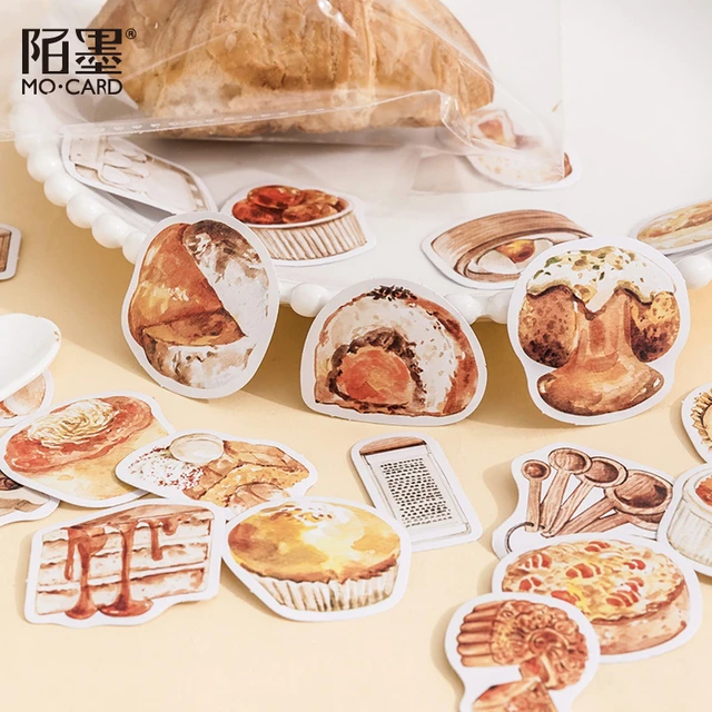 45pcs, Cute Stickers, Food Stickers, Delicious Food Stickers