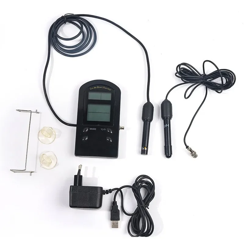 PH TDS EC CF 6 In 1 Multi-parameter Monitor For Water Aquarium Pool Pond