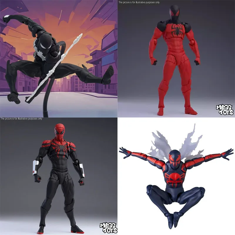16 センチメートル混乱おもちゃ黒隣人寄生スパイダーマンブラック