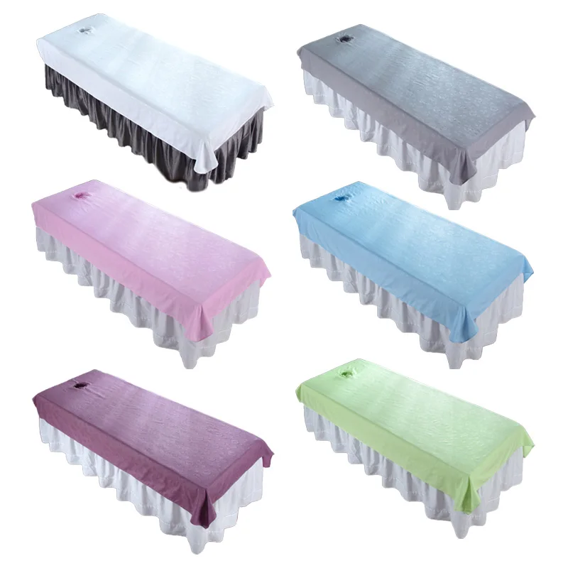 Beauty Salon Bed Sheets Rose Printed Quick Dry Beauty Bed Cover with Breath Hole 100X200cm Beauty Salon Massage 6