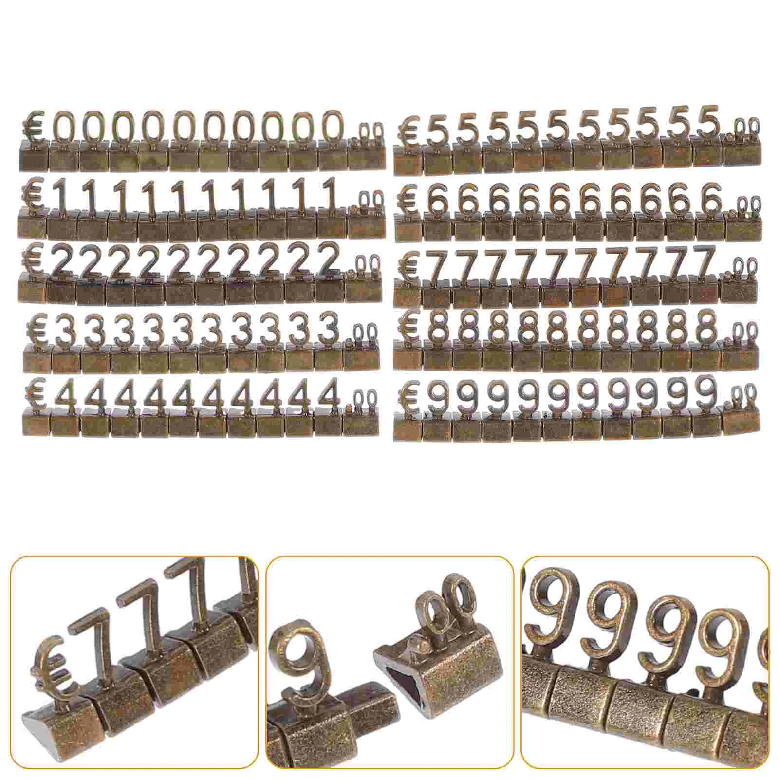 

10 Sets of Price Display Cube Number Price Cube Price Tag Price Display Stand