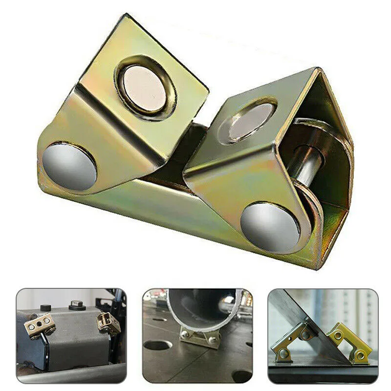 Magnetic V-type Clamps magnetic welding holders welding accessories clamp magnetic welding fixer V-shaped Welding Holder Welding Fixture Adjustable Magnet V-Pads Hand Tools Metal Working Tool