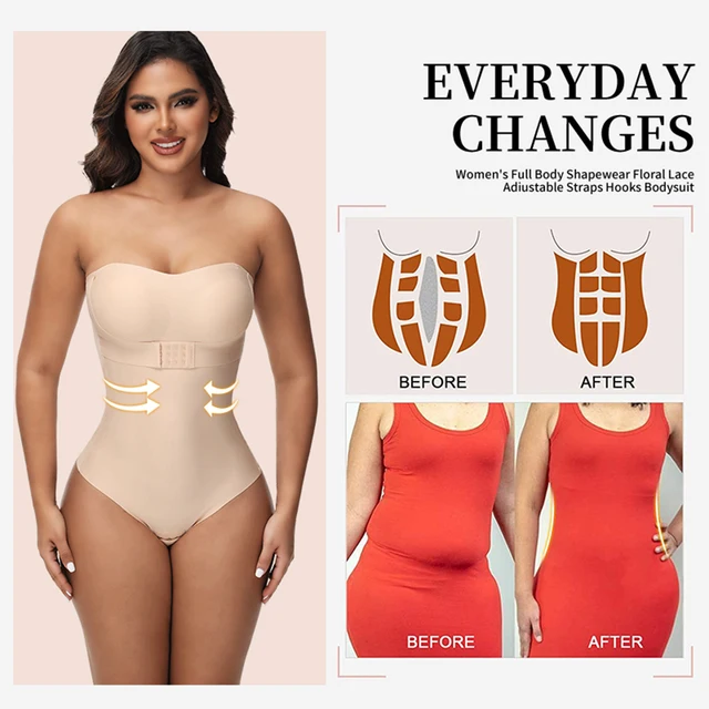 105199-61bc1e.jpg Combinaison de batterie sans bretelles Off initiated Bustier Tube Top Femmes Fermeture avant TUNIControl vêtements protubérants perfectionnés Sous-vêtements rembourrés S-4XL