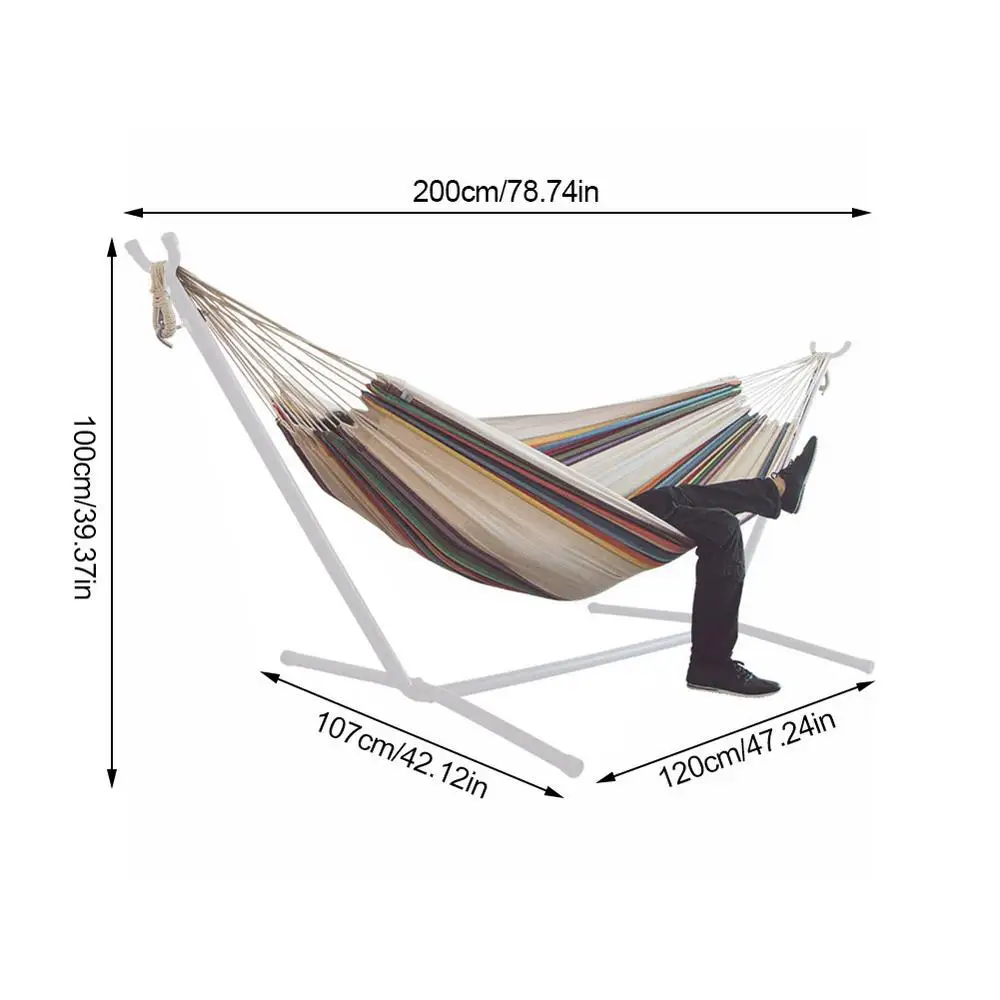 Portable Hammock Camping Thicken Swinging Chair Outdoor Hanging Bed Canvas Rocking Chair Not With Hammock Stand 10 Portable Hammock Camping Thicken Swinging Chair Outdoor Hanging Bed Canvas Rocking Chair Not With Hammock Stand 5